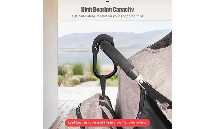 Stroller Hooks - Universal Fit, Organizer Hook for Diaper Bag
