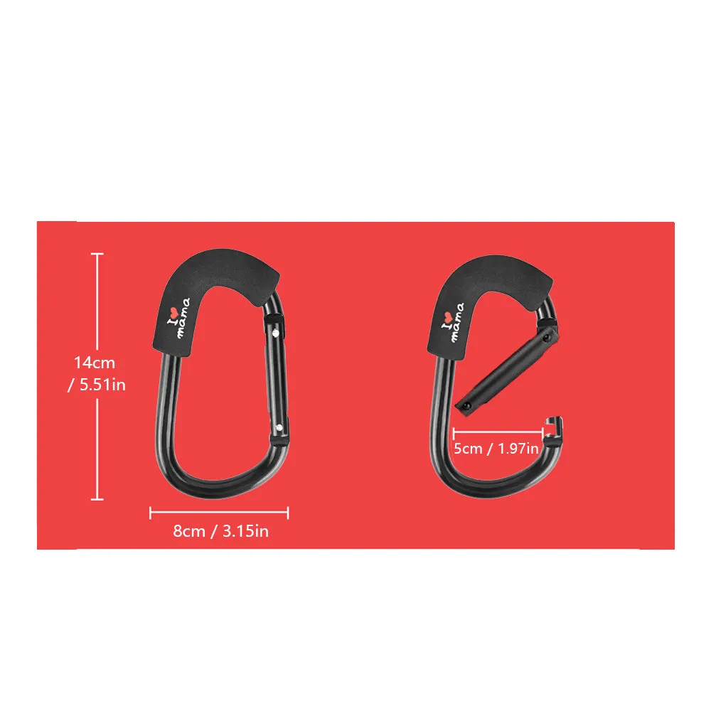 Stroller Hooks - Universal Fit, Organizer Hook for Diaper Bag