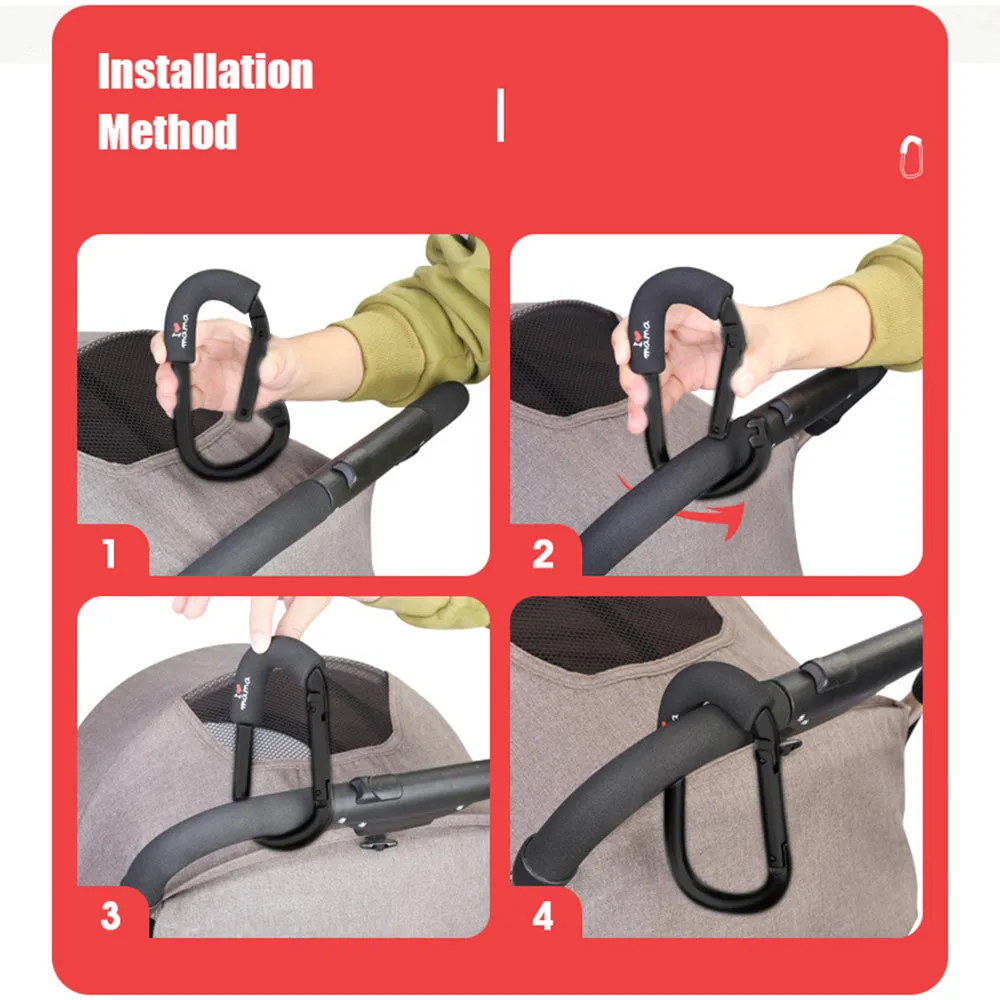 Stroller Hooks - Universal Fit, Organizer Hook for Diaper Bag