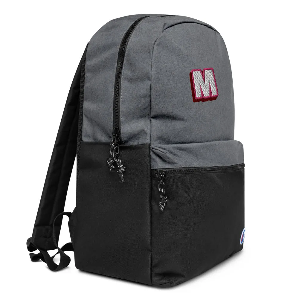 The M Embroidered Champion Backpack