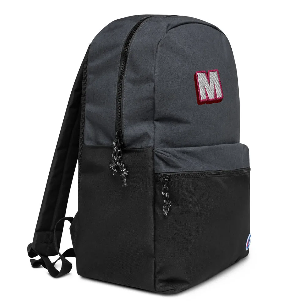 The M Embroidered Champion Backpack
