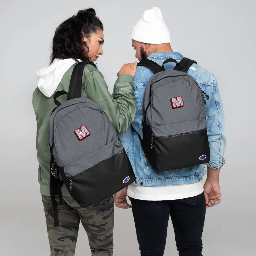 The M Embroidered Champion Backpack