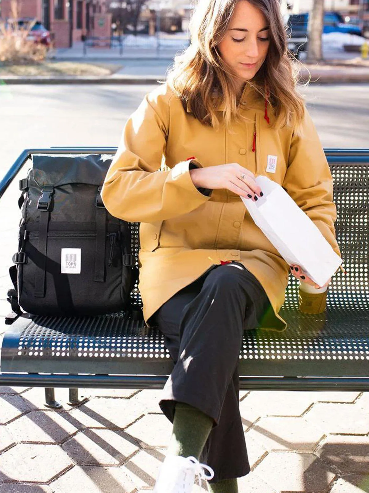 Topo Designs Rover Pack Bright Yellow Black