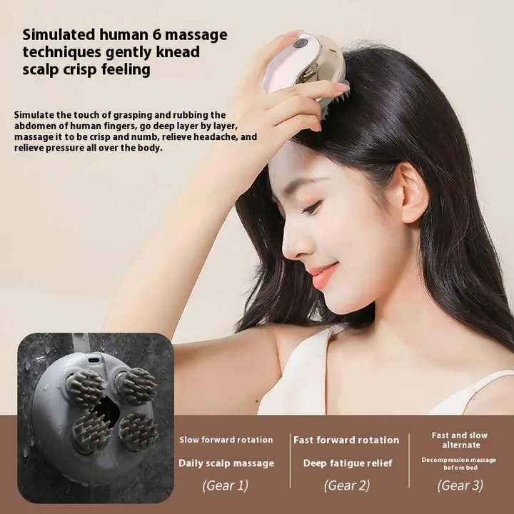 Upgraded Smaller Mini Electric Head-جهاز تدليك رأس كهربائي