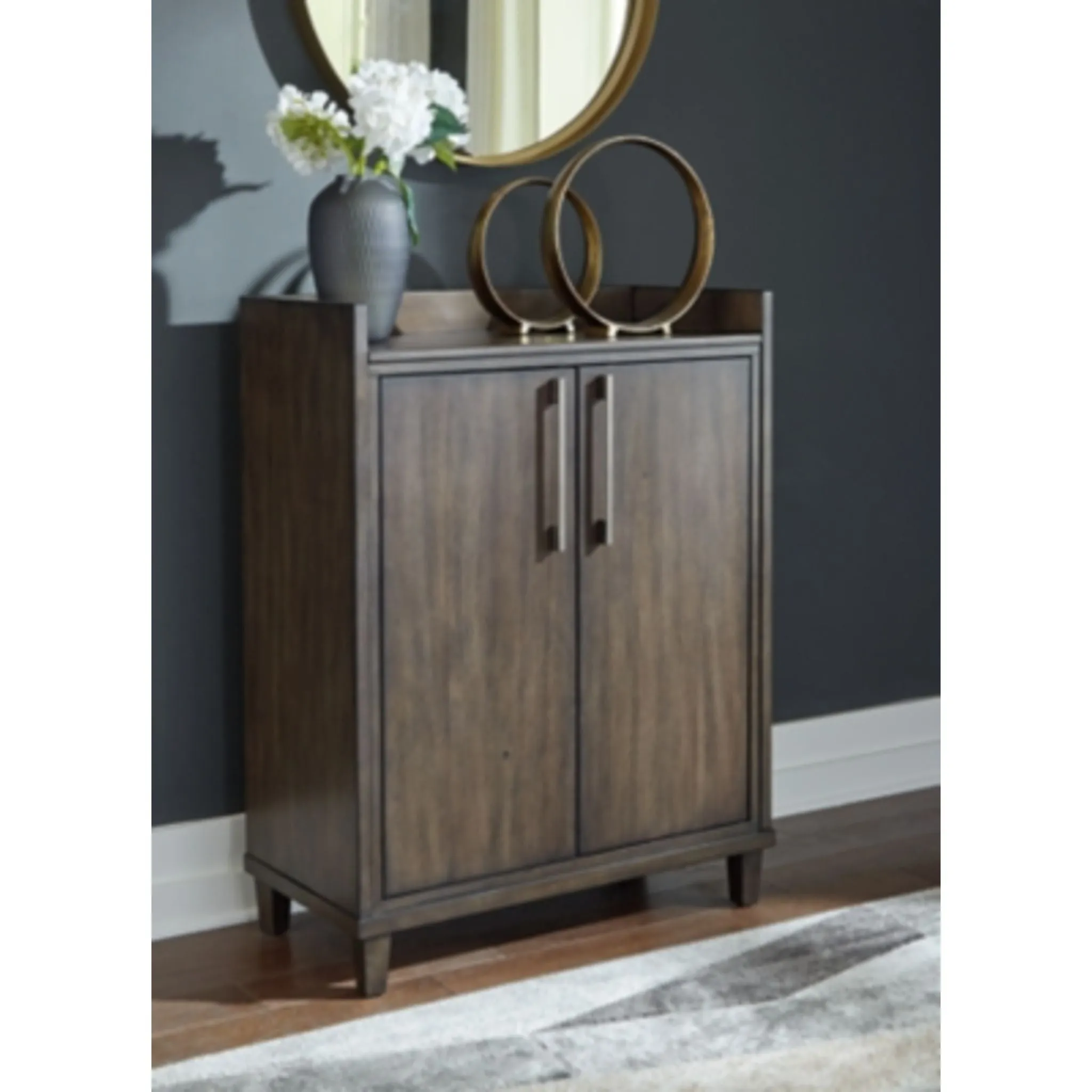 Wittland Bar Cabinet - Dark Brown - (D374-66)